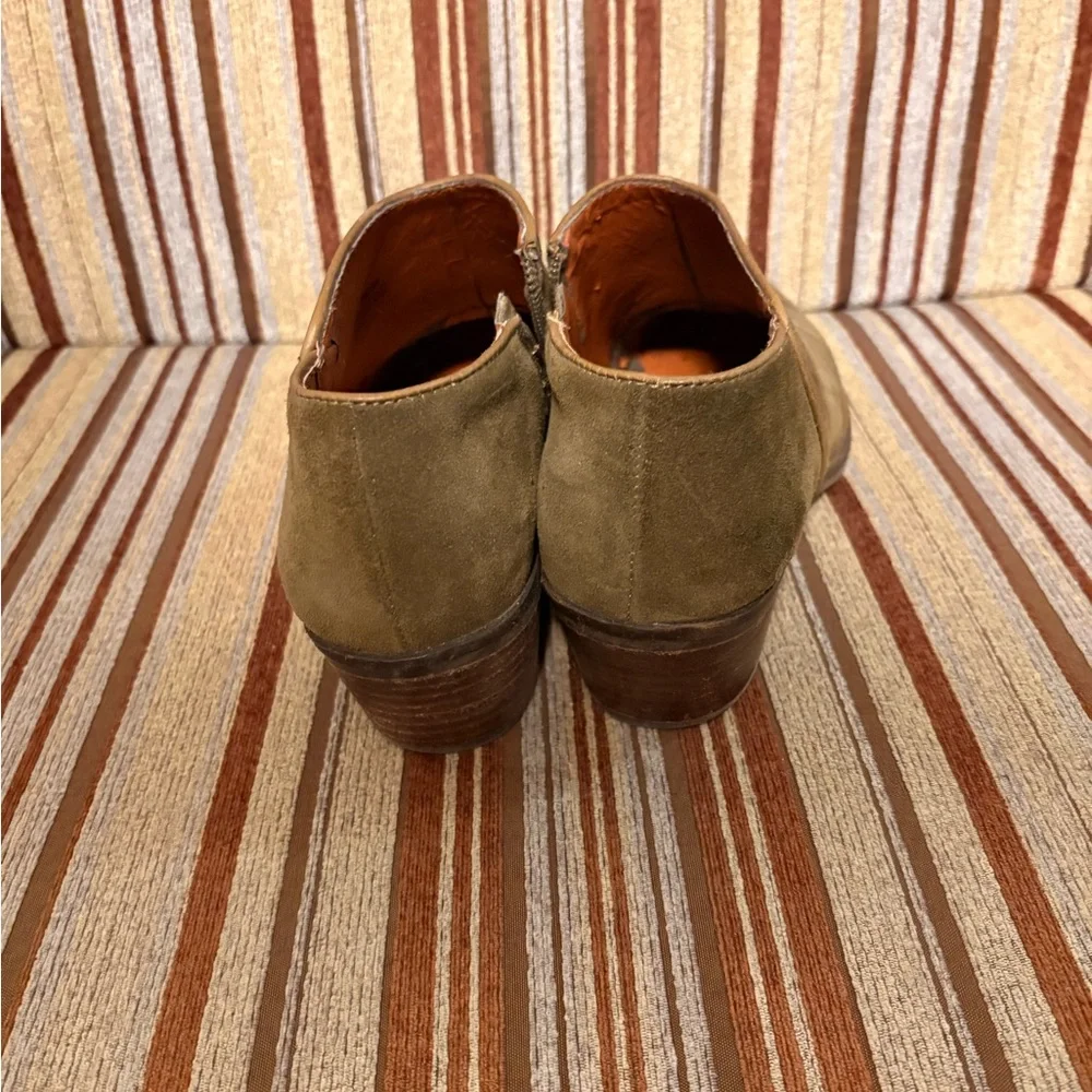 Women Olive Green Booties - Picture 3 of 3